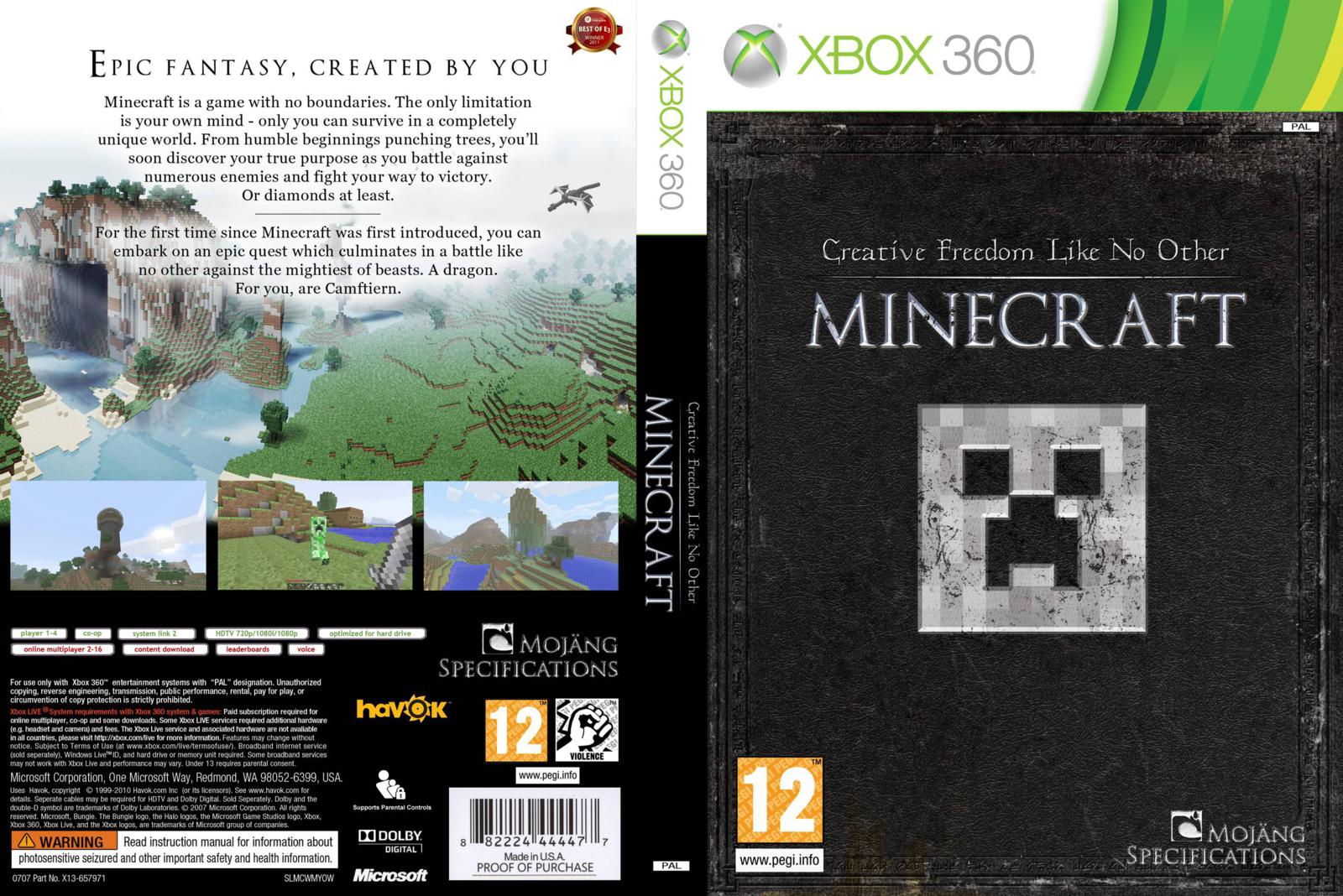 Lazys Games: Minecraft XBOX 360 Edition Gratis