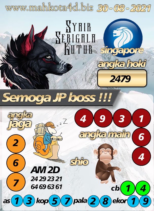 Syair Prediksi Togel Singapore - SGP Senin, 30 - Agustus - 2021