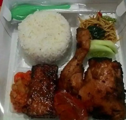  Contoh Gambar Nasi  Kotak Ayam Bakar