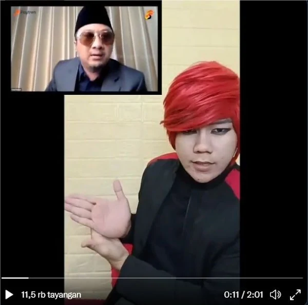 Orang lagi pusing malah diajak maen tebak Bisa Aja.... Pesulap Merah ngledekin Yusuf Mansur, Keren juga triknya... 😂