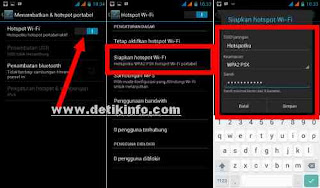 cara mengganti nama hotspot dan pasword hotspot android