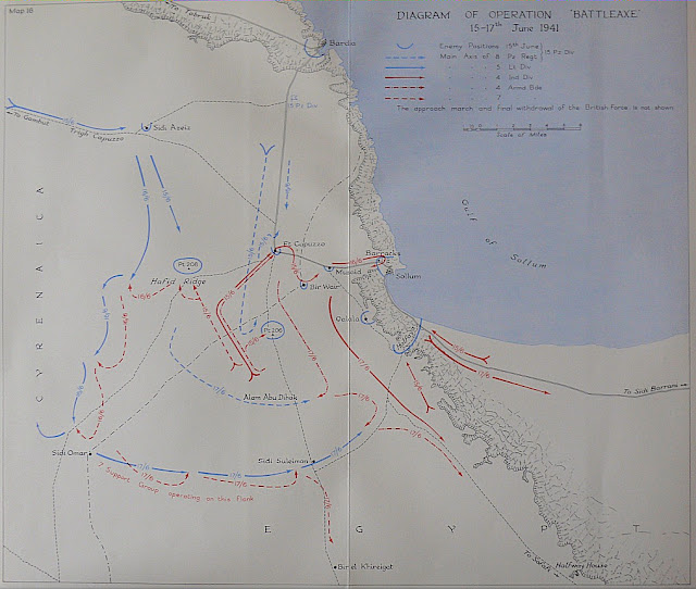 A map diagram of Operation Battleaxe 15 June 1941 worldwartwo.filminspector.com