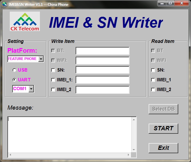  IMEI & SN Writer  Tool For MTK Phones