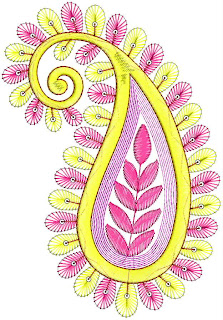 3mm sequins Paisley pleister