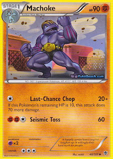 Machoke Plasma Blast Pokemon Card