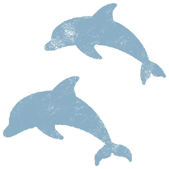 イルカ ２匹 動物 かわいいスタンプ 判子 イラストのフリー素材集 無料