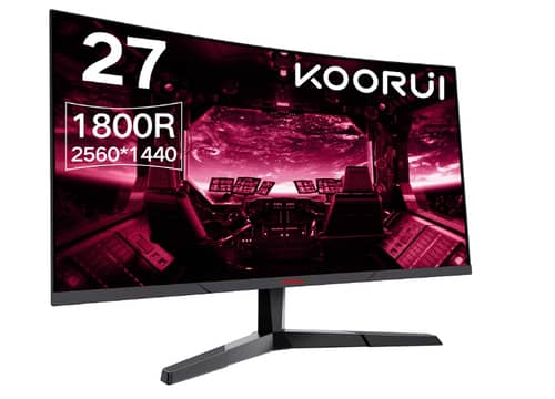 KOORUI 144HZ Fast IPS QHD Curved 27 Inch Monitor