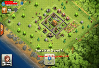 Kumpulan Gambar Base COC TH 4 Type Troopy