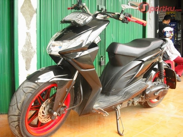  Foto  Modifikasi Honda Beat  Hitam  Terbaru 