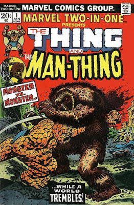 Marvel Two-in-One #1, the Thing vs Man-Thing