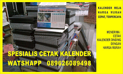 CETAK KALENDER MEJA 2019 HARGA MURAH