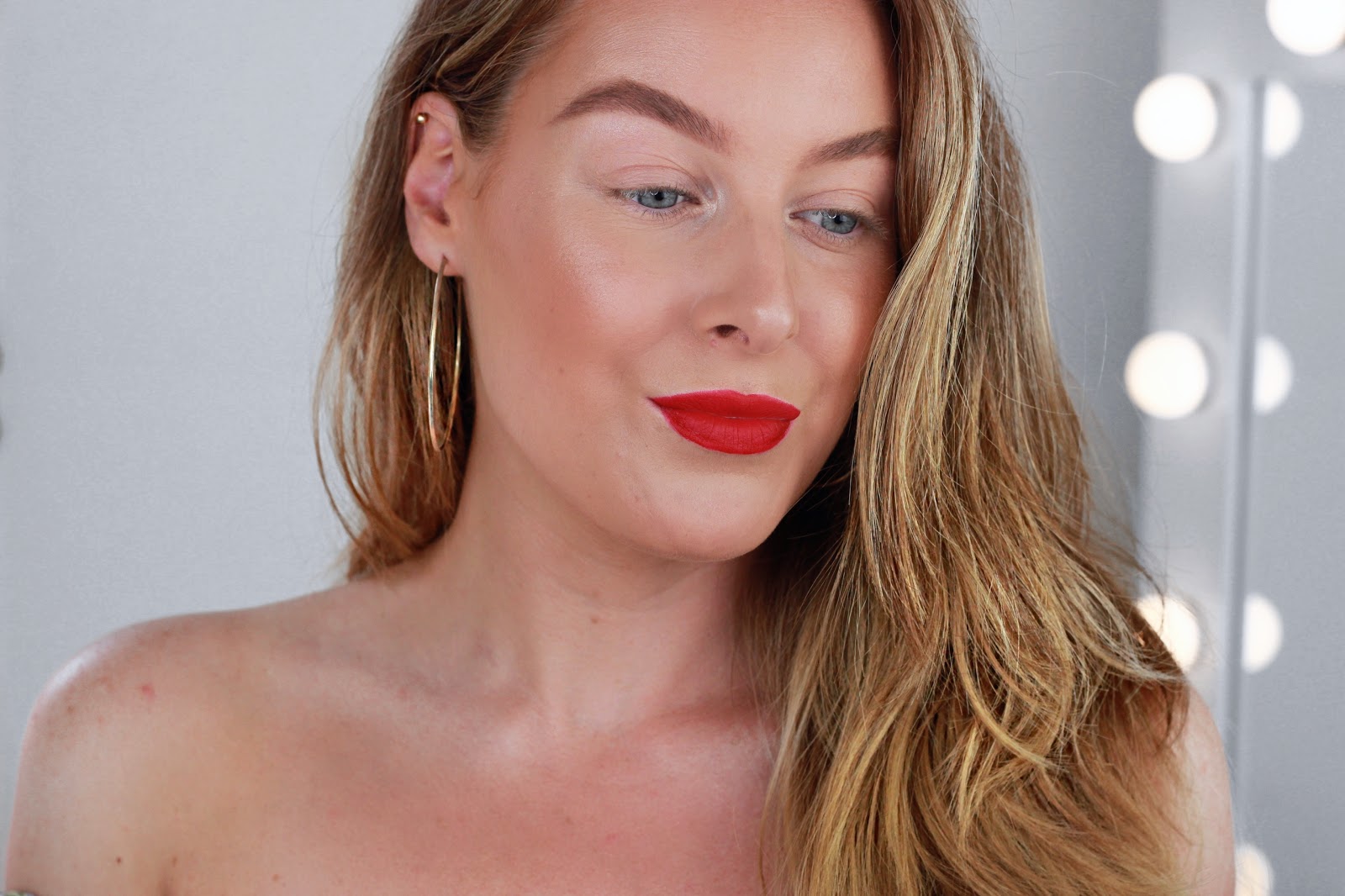 Dewy Skin And Red Lips Zoe Mountford