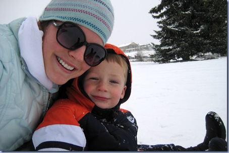 Bekah & Seth Sledding Bekah & Seth Sledding