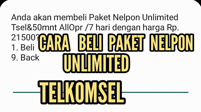 Cara Beli Paket Nelpon Telkomsel