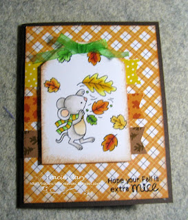 Hope your fall is extra mice by Tracie features Autumn Mice by Newton's Nook Designs; #inkypaws, #newtonsnook, #micecards, #autumncards, #cardmaking, #fallcards