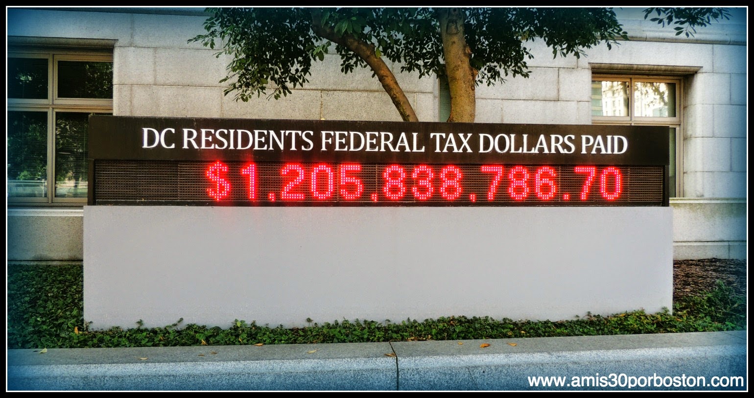 Tasas Federales Pagadas por los Residentes de Washington D.C.