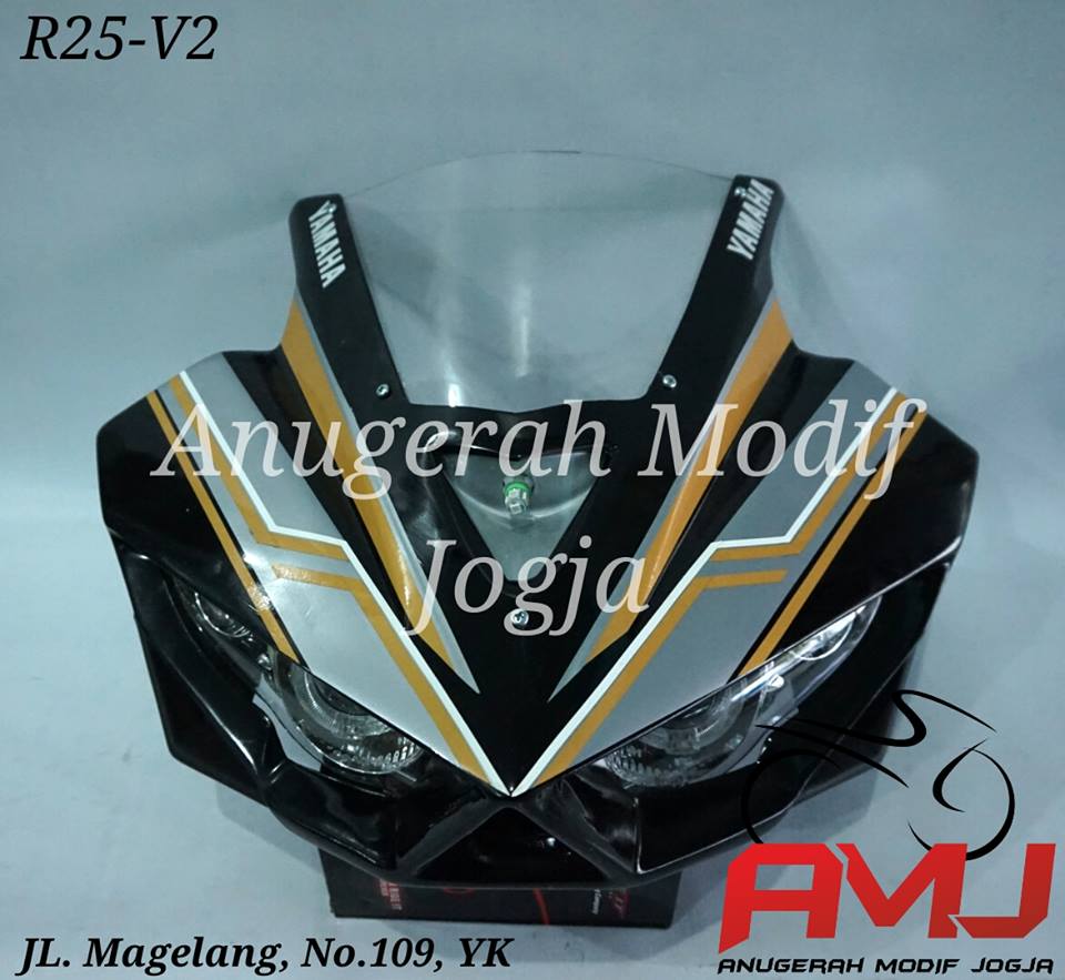 R25 V2 Vixion Old Black Sporty Design Anugerah Modif Jogja