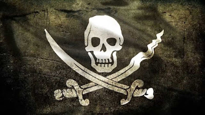 La bandera del pirata Calico Jack, conocida como Jolly Roger 