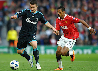 Luis Nani Manchester United vs Schalke 04 Champions League