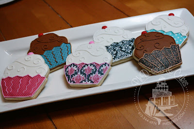 #afundforjenny chic designer print cupcake cookies auction