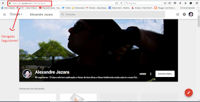 Perfil do Google Plus Personalizado! https://plus.google.com/+AlexandreJazara