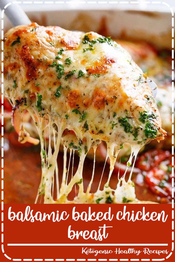 Balsamic Baked Chicken Breasts with Mozzarella