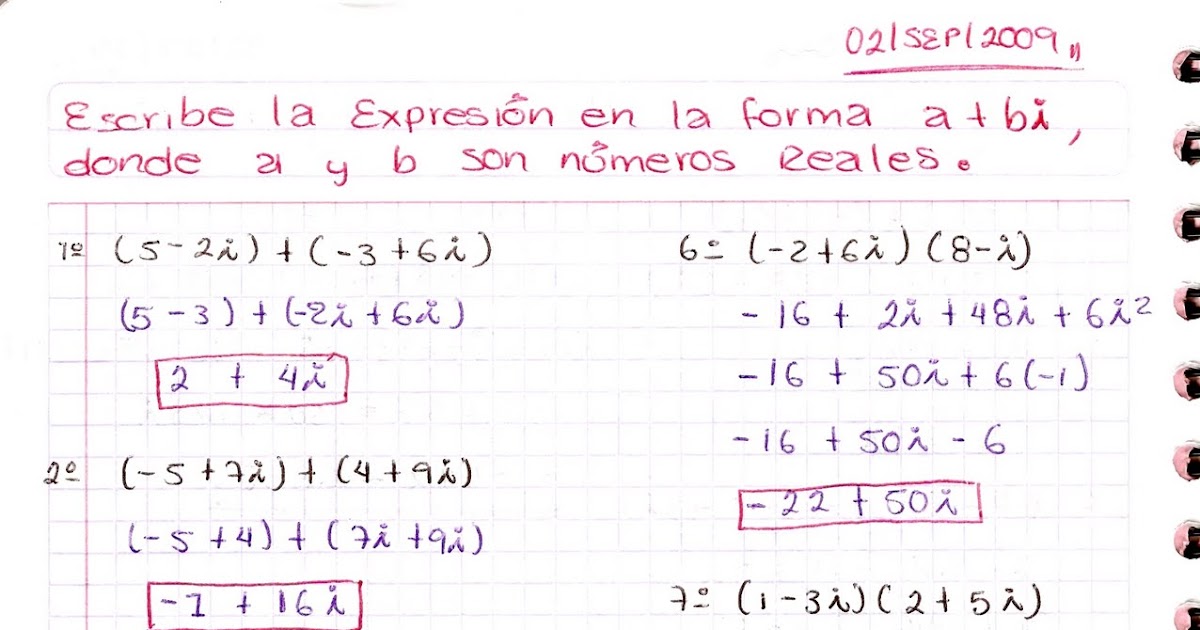 Matematicas Iv Ejercicios Resueltos De Suma Resta