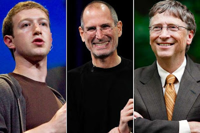 Abandonar la universidad - Steve Jobs, Bill Gates y Mark Zuckerberg