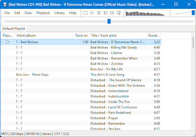 foobar 2000 v.2.0 2023 Windows Captura de Pantalla