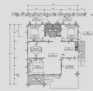 บ้านชั้นเดียว 2ห้องนอน 2ห้องน้ำ แบบบ้านปฏิทินตราช้างพ.ศ 2554 [6]