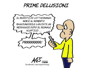 reddito di cittadinanza, m5s, economia, promesse elettorali, vignetta, satira