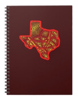 Texas Scribbleprint notebook