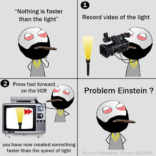 Funny pics - Nothing is faster than the light