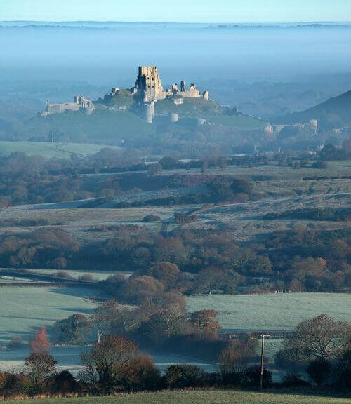 Corfe Castle, Dorset, England