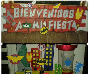 Decoración de cumpleaños Super heroes, - vengadores 