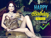 julianne moore #happybirthday 'bel canto movie' she is showing off her sleekly 'leg' with lion kid