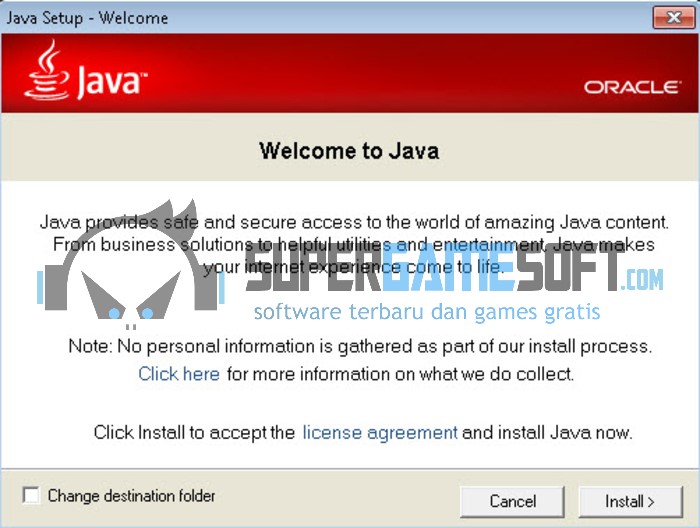  sanggup download di supergamesoft kini Java JRE 8 Update 92 Offline Installer Terbaru For Windows
