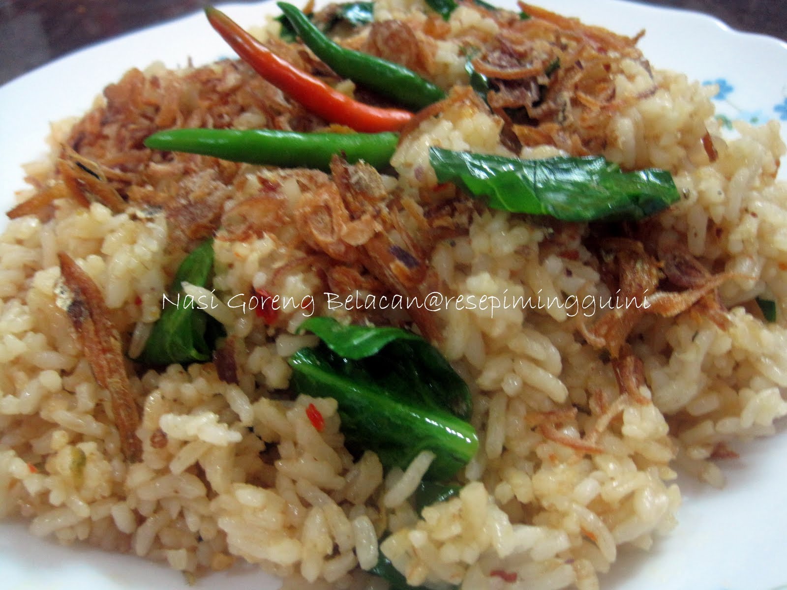 Nasi Goreng belacan  Resepi Minggu Ini