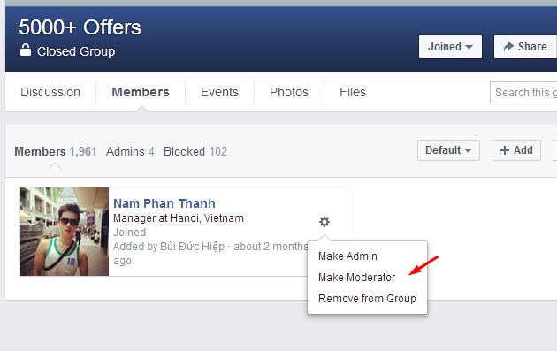 Facebook giới thiệu quyền quản trị Moderator cho một số group