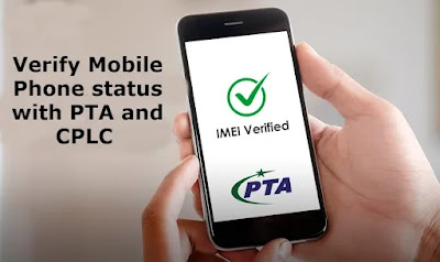 Verify Mobile Phone status with PTA and CPLC