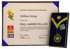 PAUL HARRIS FELLOW RECOGNITION