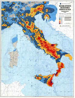 Carta sismica Italia, terremoti in Italia, le zone più pericolose, zone sismiche italiane