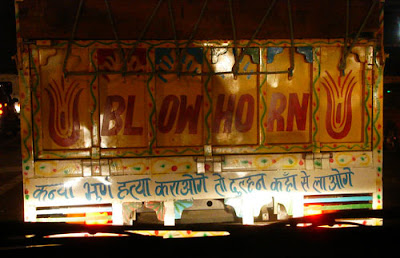 Anti Female Foeticide Message on the Back of a Truck