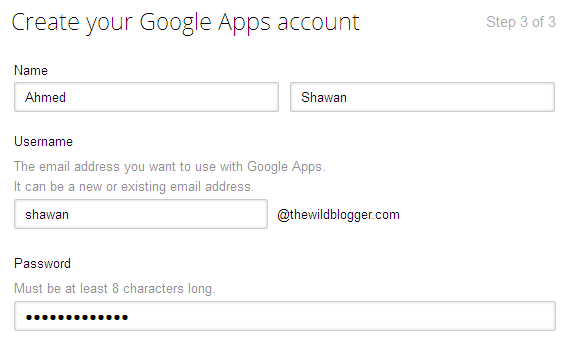 Create Google apps