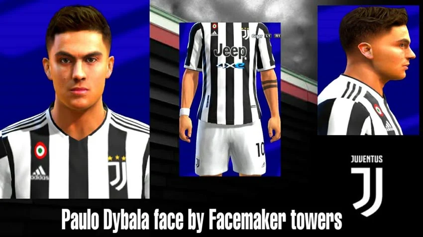 Paulo Dybala Face 2021 For PES 2013