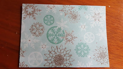 DIY Christmas cards with scrapbook paper
