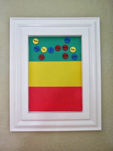 Classroom Magnetic Behavior Chart www.stylewithcents.blogspot.com