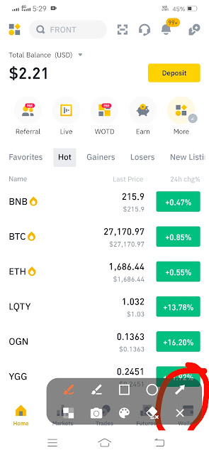 How to copy Binance BTC deposit address - Binance Bitcoin deposit address