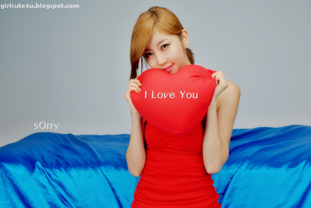 Choi-Byul-I-One-Shoulder-Red-Dress-02-very cute asian girl-girlcute4u.blogspot.com