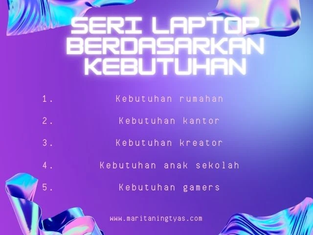 kebutuhan laptop asus